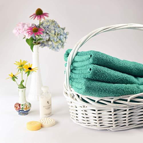 CrystalTowels 7-Pack Bath Towels - Extra-Absorbent - 100% Cotton - 27" x 52"