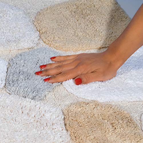 Chesapeake Merchandising Pebbles Cotton 24 in x 60 in Bath Runner, Spa