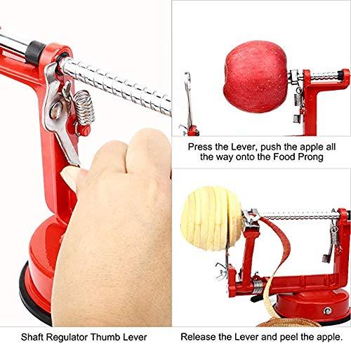 Apple Peeler, Stainless Steel Apple Corer Slicer Peeler