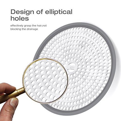 LEKEYE Shower Drain Hair Catcher/Strainer/Stainless Steel and Silicone