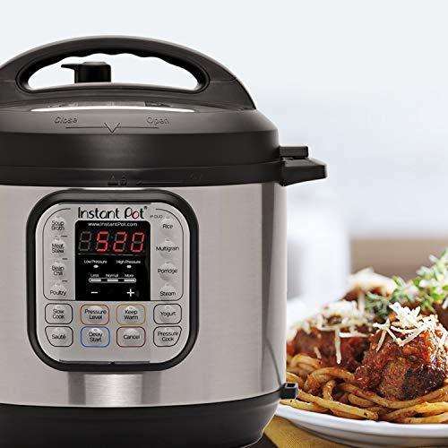 Instant Pot DUO60 6 Qt 7-in-1 Multi-Use Programmable Pressure Cooker, Slow Cooker, Rice Cooker, Steamer, Sauté, Yogurt Maker and Warmer