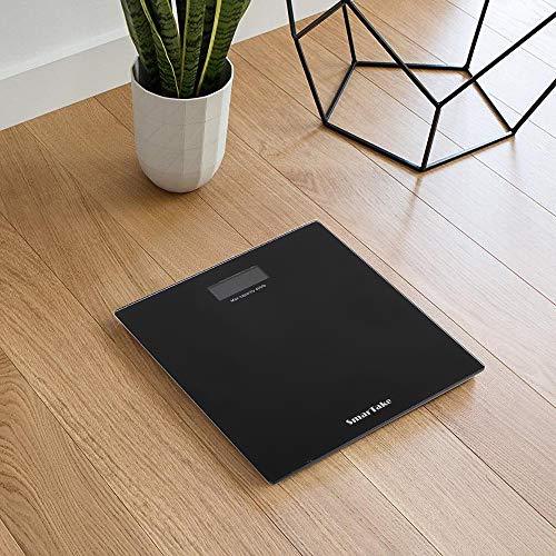 Weight Scale, SmarTake Precision Digital Body Bathroom Scale with Step-On  Technology, 6mm Tempered Glass Easy Read Backlit LCD Display, Body Tape