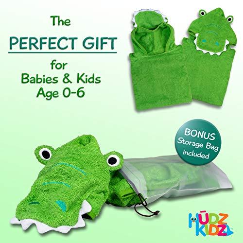 Hudz Kidz Hooded Towel for Kids & Toddlers, Ideal at Bath, Beach, Pool (Blue Shark)