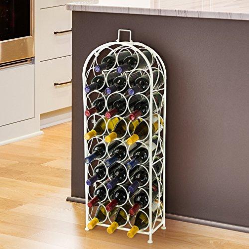 Sorbus Wine Rack Bordeaux Chateau Style - Holds 23 Bottles - No Assembly Required (Bronze)