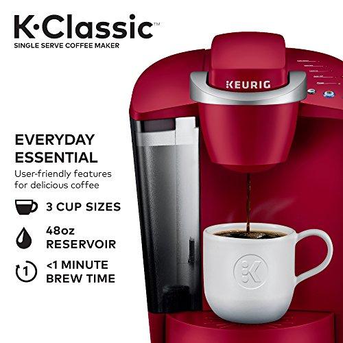 Keurig K-Classic Coffee Maker K-Cup Pod, Single Serve, Programmable, Black ( Packaging May Vary )
