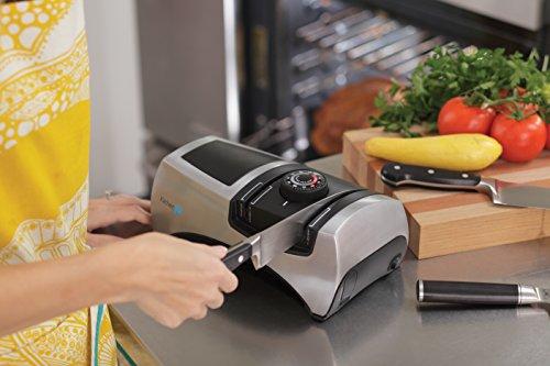 KitchenIQ 50009 Edge Grip 2-Stage Knife Sharpener, Black