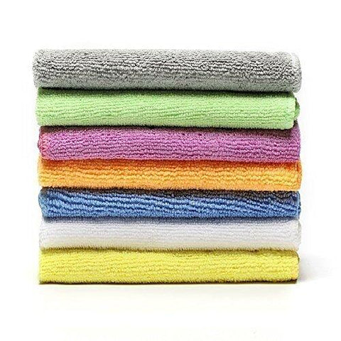 Microfiber Face Towels Washcloths (7-Pack 12x12") - Soft, Fast Drying Cleaning Towel,Fit for Multi-Purpose Exfoliating, Highly Absorbent Extra for Hand, Gym ,Spa &Travel or General House Cleaning.