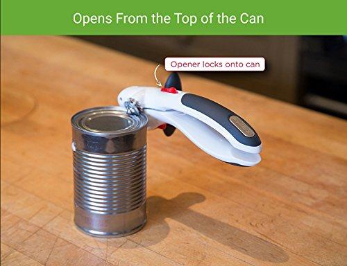 Zyliss 20362 Lock N' Lift Can Opener with Lid Lifter Magnet, White, 1 EA, Grey
