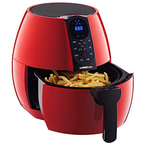 GoWISE USA 3.7-Quart Programmable Air Fryer with 8 Cook Presets, GW22638