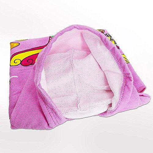 AYUQI Kids Poncho Towel for Bath Beach Swimming Hooded Towel, Kids Soft Cartoon Bathrobe Fast Drying Towel for Girls