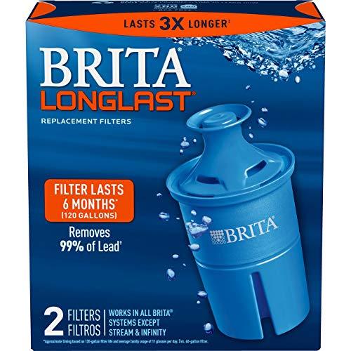 Brita Standard Water Filter, Standard Replacement Filters for Pitchers and Dispensers, BPA Free - 6 Count