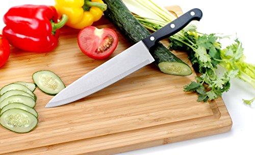 Extra Large Bamboo Cutting Board (17 by 12 inch) - Utopia Kitchen