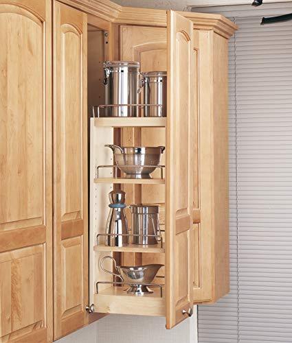 Rev-A-Shelf - 448-WC-5C - 5 in. Pull-Out Wood Wall Cabinet Organizer