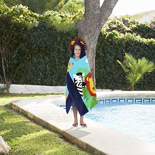 Yayme! Girls Unicorn Hooded Beach Towel | Cotton Robe Perfect for The Swimming Pool for Kids and Toddlers | Fun Girl Accessories Toddler Towels with a Hood or Bathrobe | Poncho with Hood