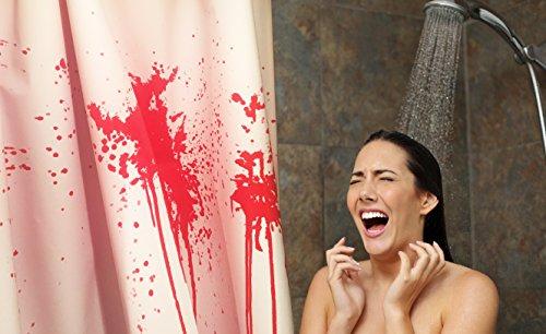 Bloody Bath Mat – Color Changing Sheet Turns Red When Wet – Make Your Own Bleeding Footprints That Disappear White – Sheet, for Shower/Bathroom – Regular Size 16x39in (420x1000mm)