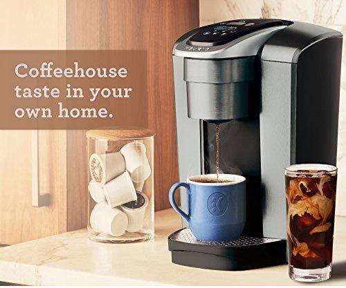 Keurig K-Elite Single Serve K-Cup Pod Coffee Maker, with Strong Temperature Control, Iced Coffee Capability, 12oz Brew Size, Programmable, Brushed Slate