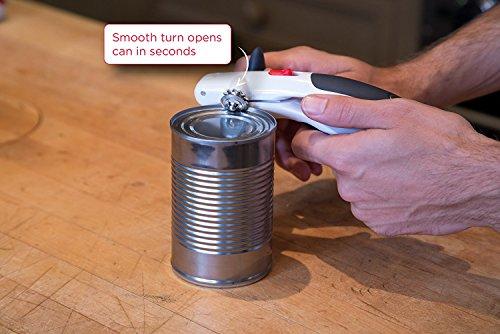 Zyliss 20362 Lock N' Lift Can Opener with Lid Lifter Magnet, White, 1 EA, Grey