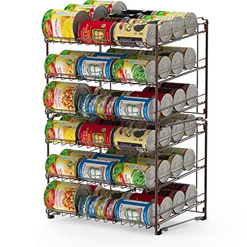 SimpleHouseware Stackable Can Rack Organizer, Chrome