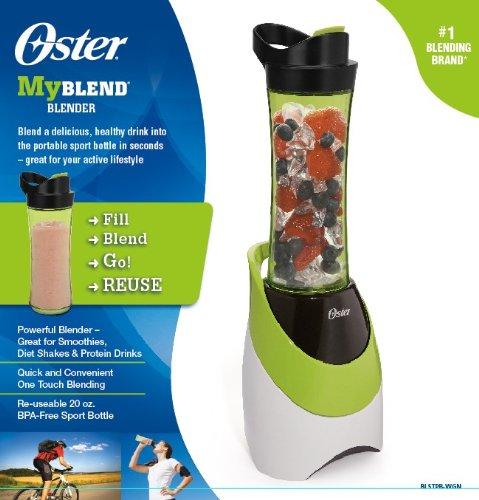 Oster BLSTPB-WBL My Blend 250-Watt Blender with Travel Sport Bottle, Light Powder Blue