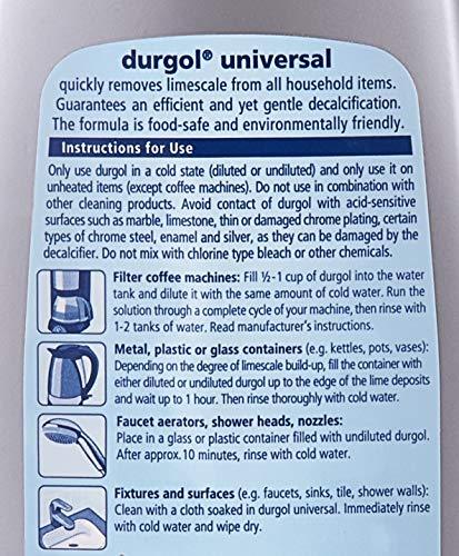 Durgol Swiss Decalcifier for All for All Brands of Espresso, Small