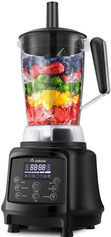 Blender, Smoothie Blender, AAOBOSI Professional Blender for Shakes and Smoothies, 75oz Pitcher, 10-speeds, Free Recipe, Black AAOBOSI