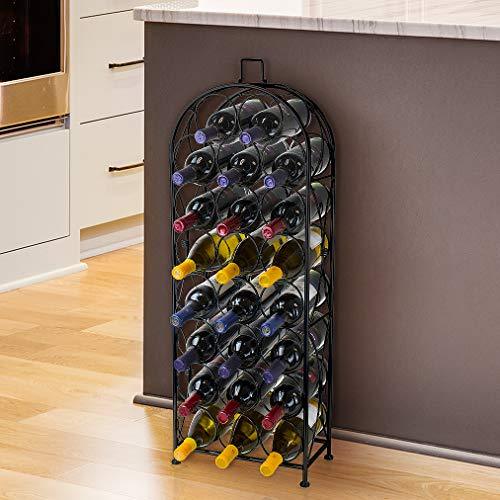 Sorbus Wine Rack Bordeaux Chateau Style - Holds 23 Bottles - No Assembly Required (Bronze)