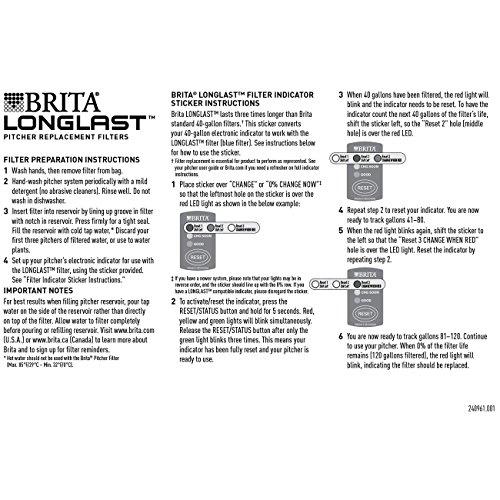 Brita Standard Water Filter, Standard Replacement Filters for Pitchers and Dispensers, BPA Free - 6 Count