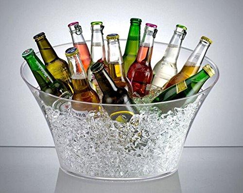 Prodyne AB-18 Big Square Party Beverage Tub, Clear