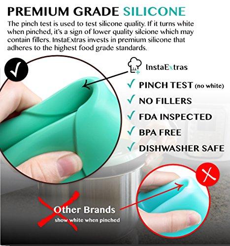 Sealing Ring for 6 Qt Instant Pot – Non-Rubber Replacement Silicone Seal Rings for 6 Quart (QT) Insta Pot Programmable Pressure Cooker Duo60 LUX60 CSG60 Duo50 – InstaPot Accessories Fit for 6QT