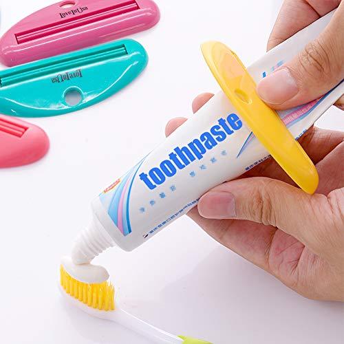 LoveInUSA Toothpaste Tube Squeezer Dispenser- 4 Pack Random Colors