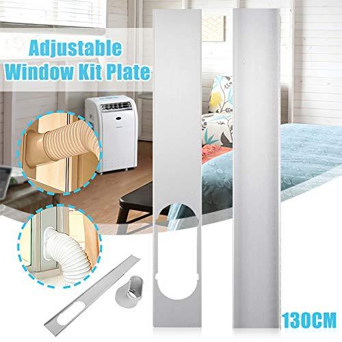 yunbox299 Window Slide Kit Plate,Window Vent Adapter, 2Pcs Window Slide Kit Plate or 1Pcs 5.9 Inch/15 cm Window Adapter Hands Tool for Portable Air Conditioner 2#