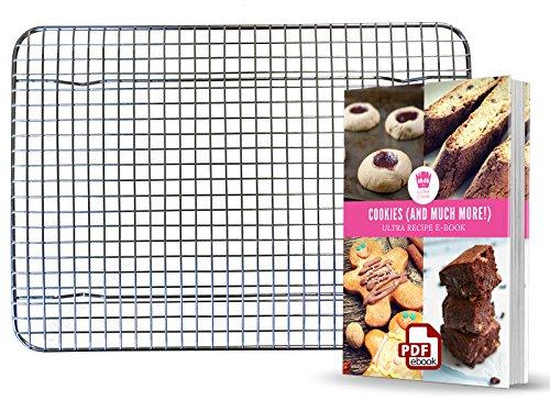 Ultra Cuisine Extra Large Stainless Steel Cooling Rack - Thumbnail 4