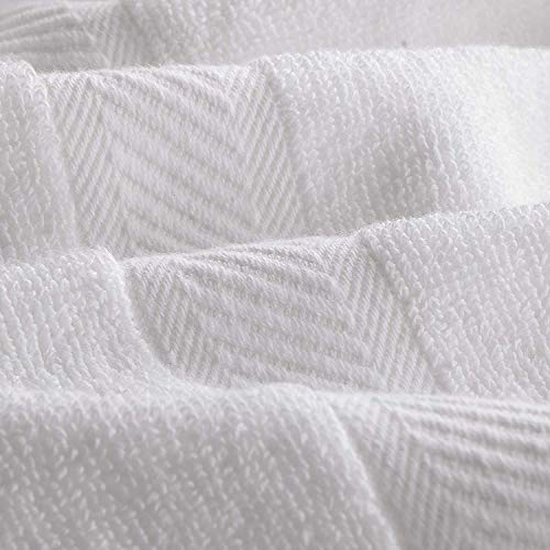 Utopia Towels Cotton Bath Towels, 6 Pack, (24 x 48 Inches), Pool Towels and Gym Towels, White