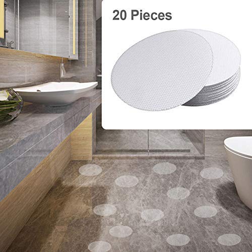 NORACLAN Stickers Shower Adhesive Bathtub Treads Clear Discs Tape 4x4 Inch Stickers in Kitchen Bath Floor Non-Slip Safety Kids Nonslip Bath Stickers