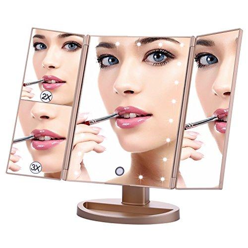 EMOCCI LED Makeup Mirror 21 Led Lighted Vanity Mirrors