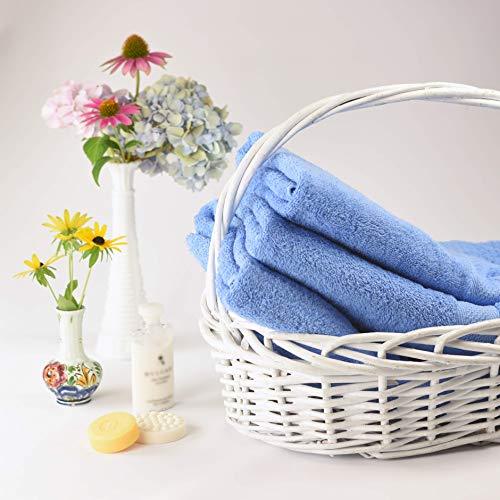 CrystalTowels 7-Pack Bath Towels - Extra-Absorbent - 100% Cotton - 27" x 52"