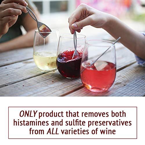 The Wand by PureWine | Removes Histamines & Sulfite Preservatives, By-the-Glass | No More Wine Headaches (8-pack)