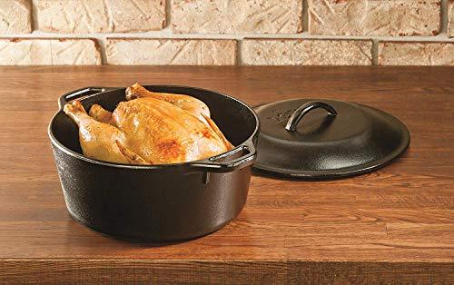 Lodge 10.5 Inch Cast Iron Griddle. Pre-seasoned Round Cast Iron Pan Perfect for Pancakes, Pizzas, and Quesadillas.