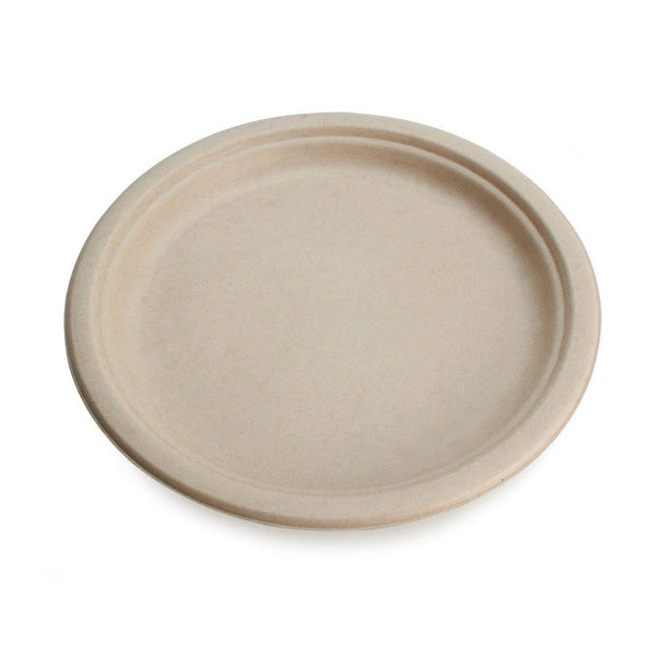 Earth's Natural Alternative Eco-Friendly, Natural Compostable Plant Fiber 9" Plate, Natural, 50 Count