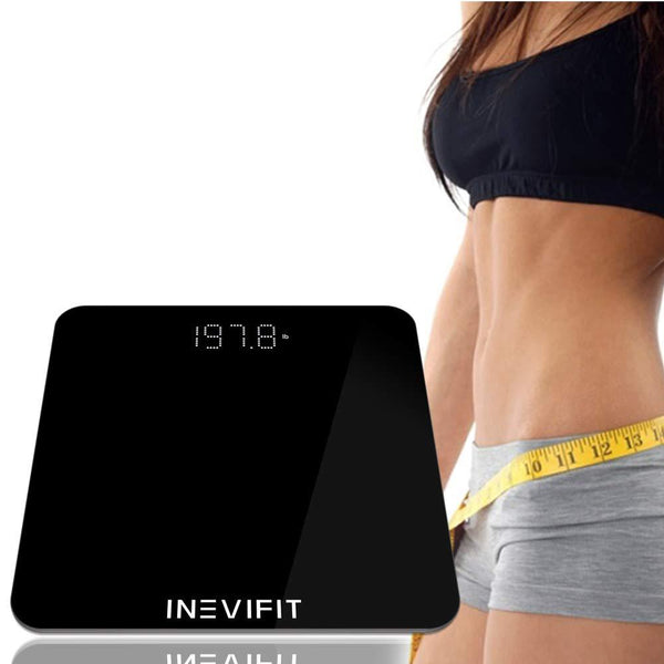 INEVIFIT Bathroom Scale, Highly Accurate Digital Bathroom Body Scale, Measures Weight for Multiple Users.