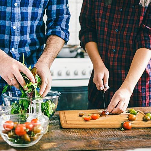 Extra Large Bamboo Cutting Board (17 by 12 inch) - Utopia Kitchen