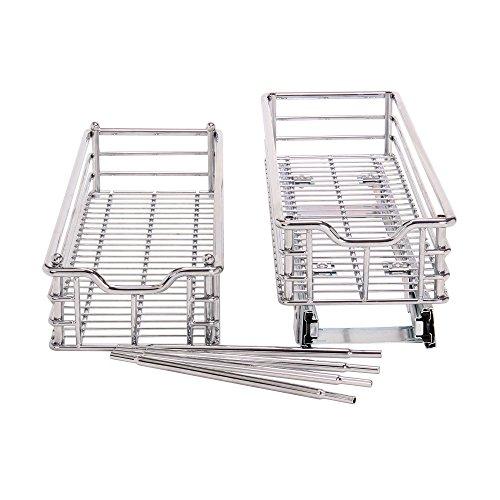 Household Essentials Glidez Narrow Sliding Organizer, 7", Chrome