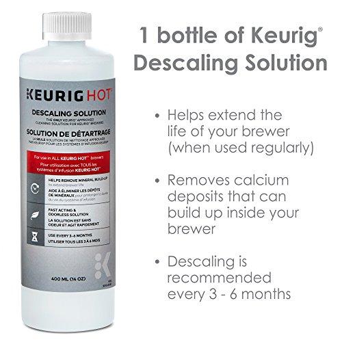 Keurig Descaling Solution For All Keurig 2.0 and 1.0 K-Cup Pod Coffee Makers -  Packaging May Vary