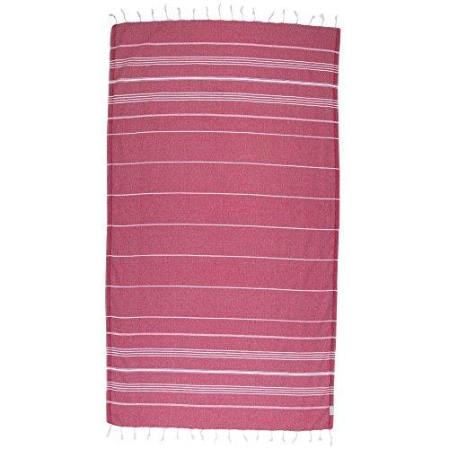 Turkish Bath and Beach Towel Set of 4 Variety Colors Classic Peshtemal 100% Cotton Oversized 39 X 70 Stylish Bath Beach Spa and Pool Towels