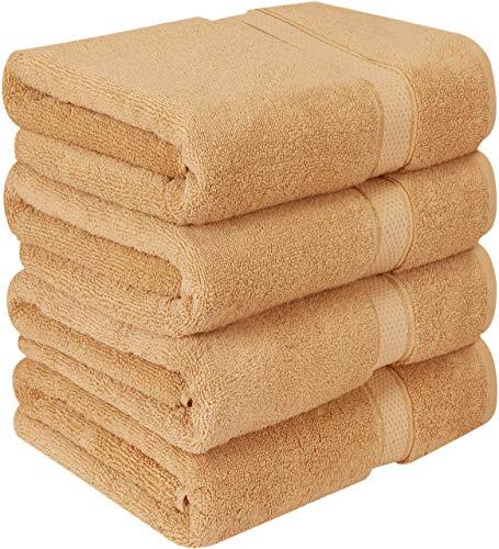 Utopia Towels Luxurious Bath Towels, 4 Pack, Grey