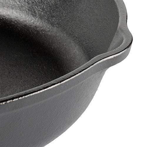 Lodge Cast Iron Skillet, Pre-Seasoned and Ready for Stove Top or Oven Use, 10.25", Black