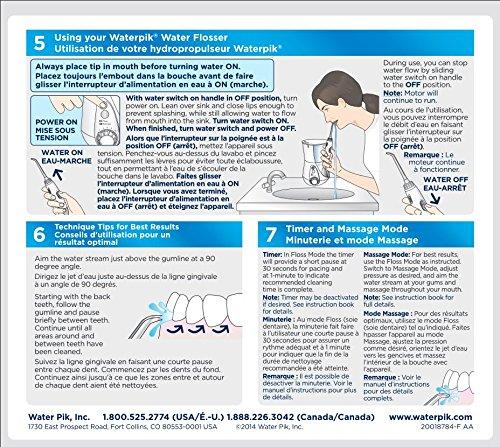 Waterpik Water Flosser Electric Dental Countertop Oral Irrigator For Teeth – Aquarius Professional, WP-660 White