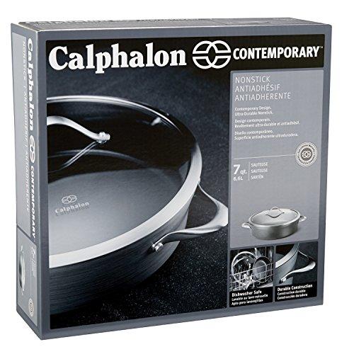 Calphalon Contemporary Hard-Anodized Aluminum Nonstick Cookware, Omelette Fry Pan, 10-inch and 12-inch Set, Black, New Version - 2018986