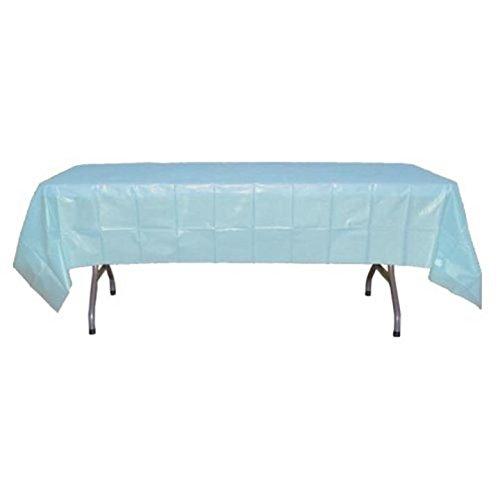 Mountclear 12-Pack Disposable Plastic Tablecloths 54" x 108" Rectangle Table Cover (Gold)