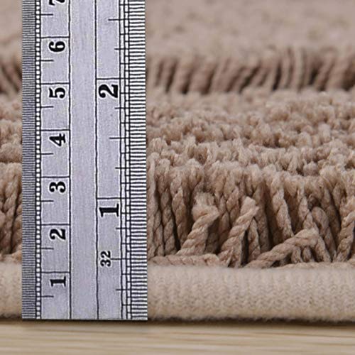 TOMORO Non-Slip Bathroom Rug Super Absorbent Bath Mat Extra Soft Microfibers Anti-Skid TPR Bottom (17.5 x 27 inch, White)